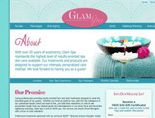Tablet Screenshot of glamspa.com